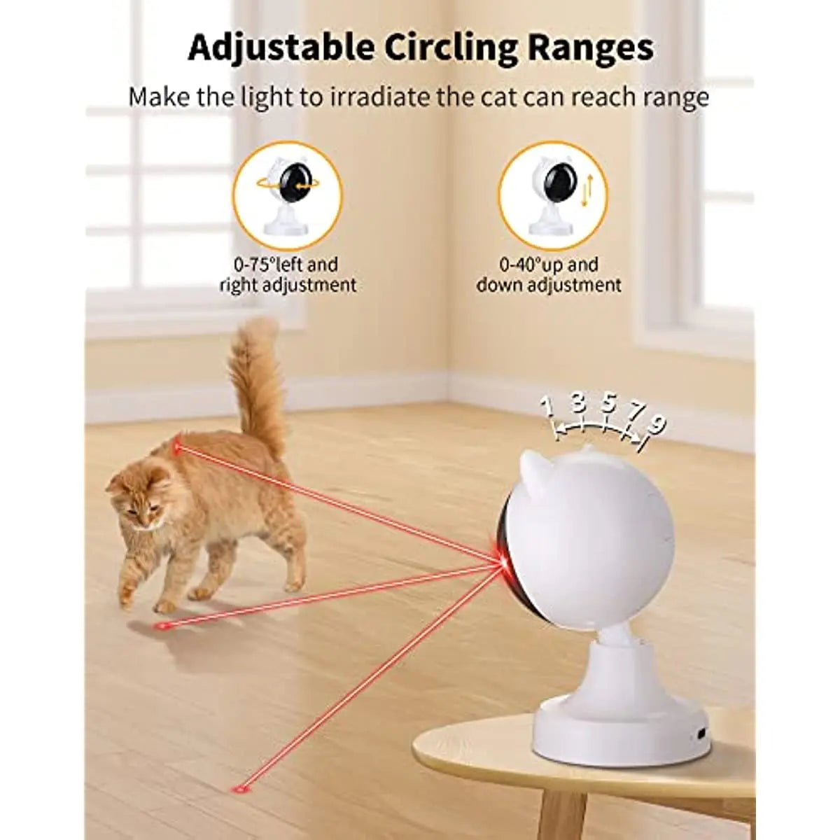 Rechargeable Interactive Laser Cat Toy