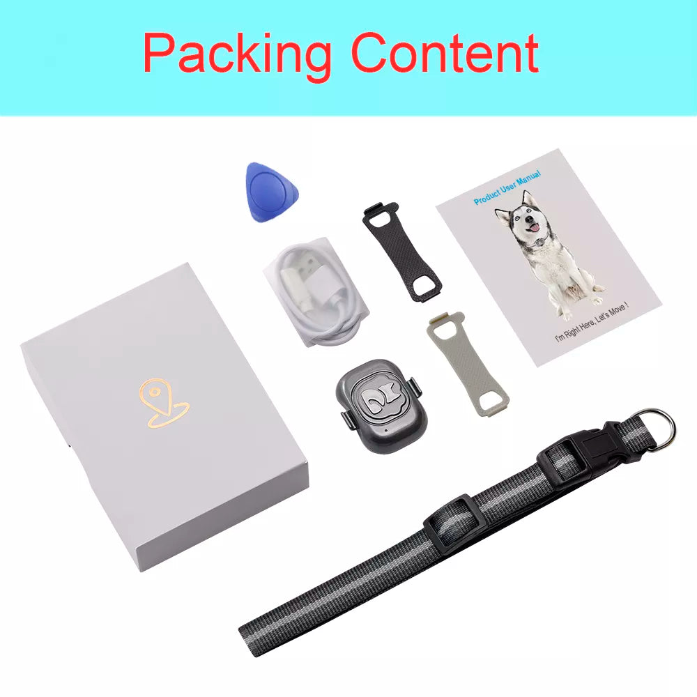 4G GPS Dog Tracker Waterproof Anti-Lost Smart Finder