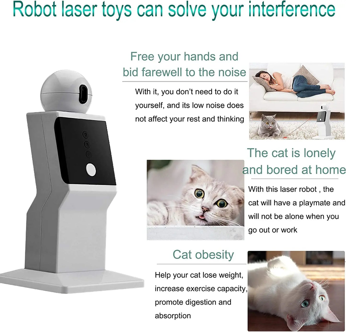 Automatic Interactive Cat Laser Toy