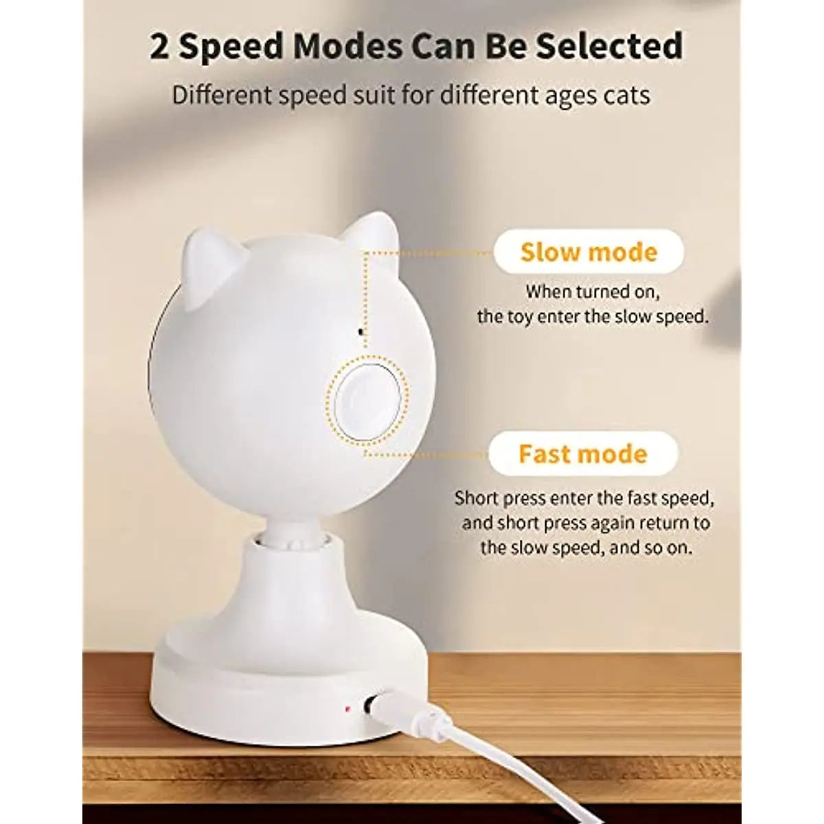 Rechargeable Interactive Laser Cat Toy