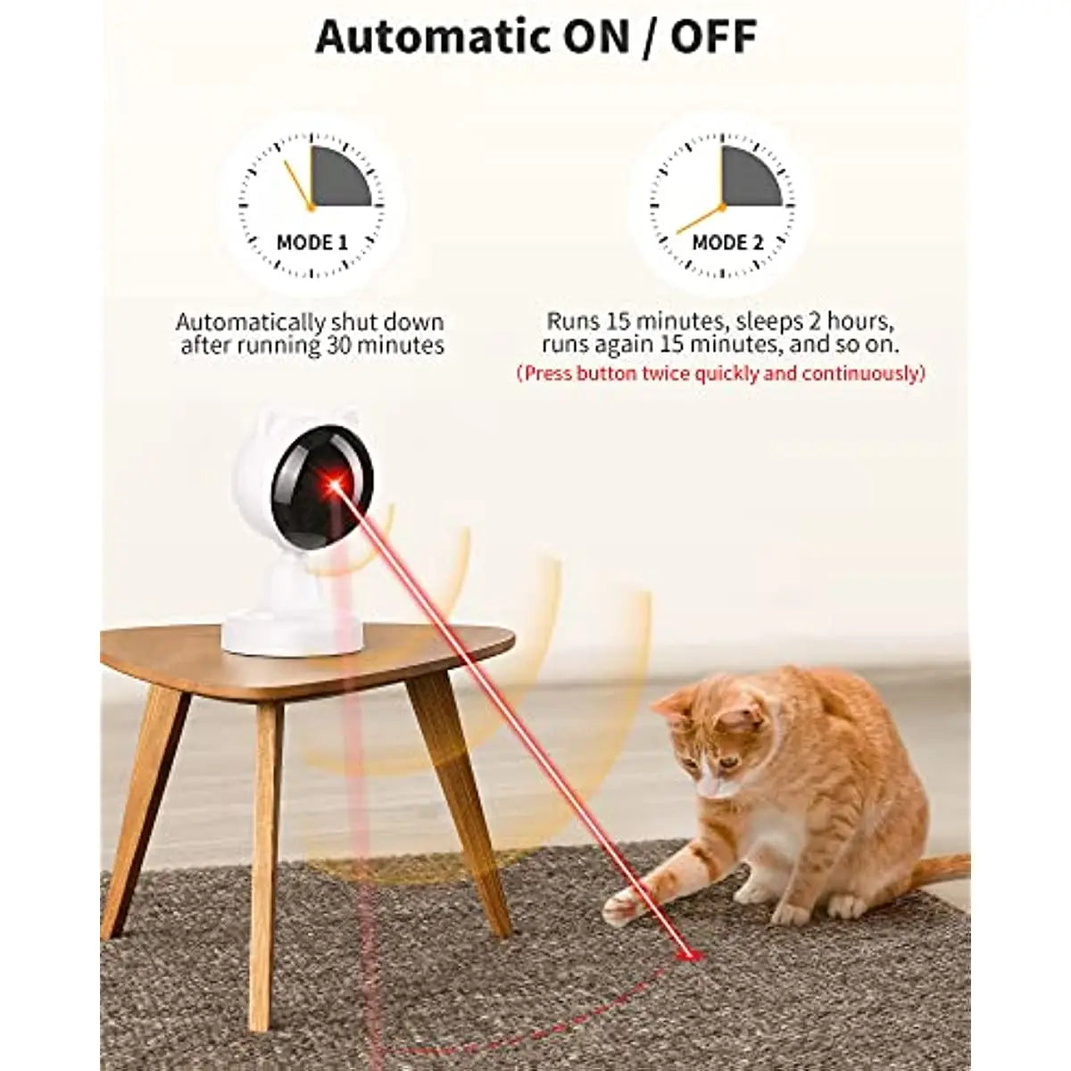 Rechargeable Interactive Laser Cat Toy
