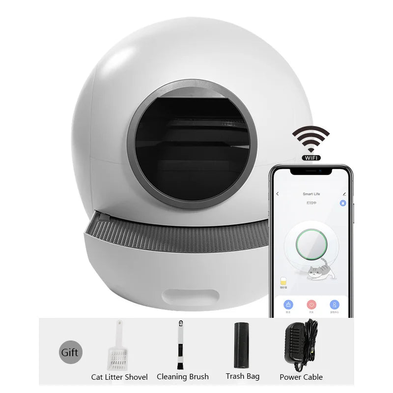 Smart Self-Cleaning Cat Litter Box