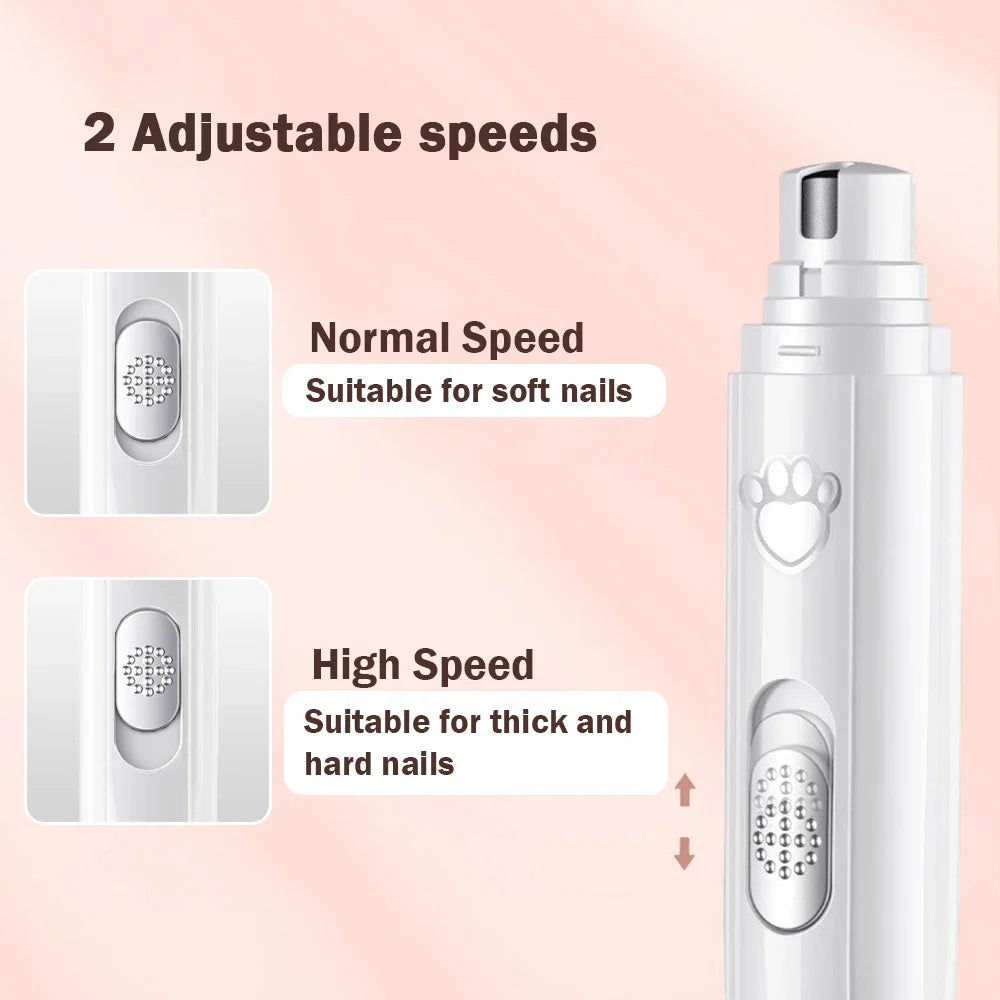 Rechargeable 2-Speed Dog Nail Grinder