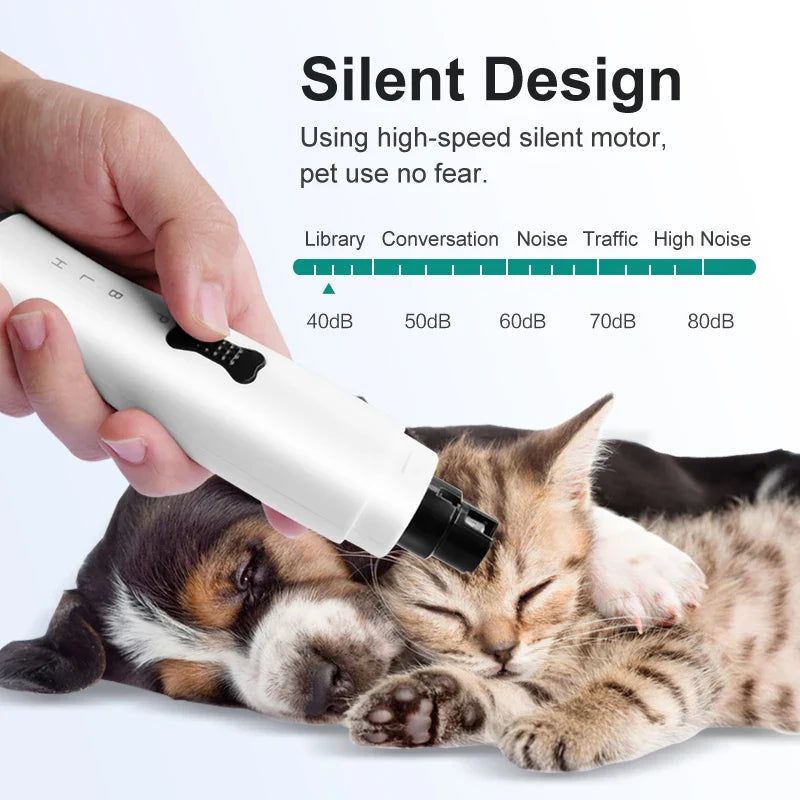 Rechargeable Painless Pet Nail Clippers