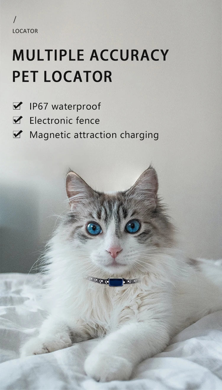 Mini GPS Pet Tracker Waterproof Anti-lost Collar